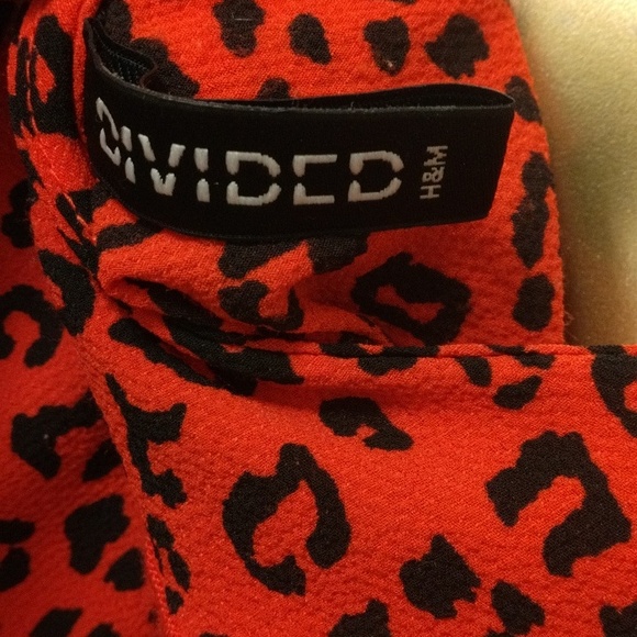 Dividcd leopard print red Cross vest short set jumpsuit size small - Picture 13 of 15